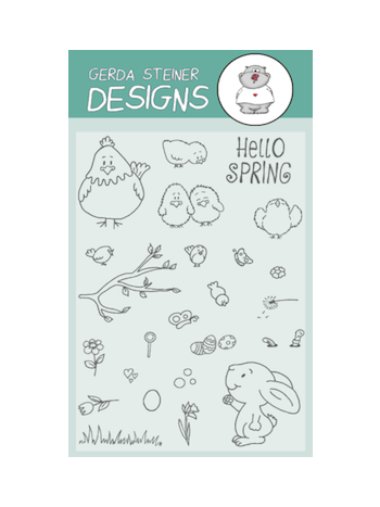 Gerda Steiner Designs - Hello Spring - 4x6 Clear Stamp Set